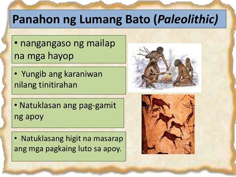 panahon ng paleolitiko mesolitiko neolitiko at metal